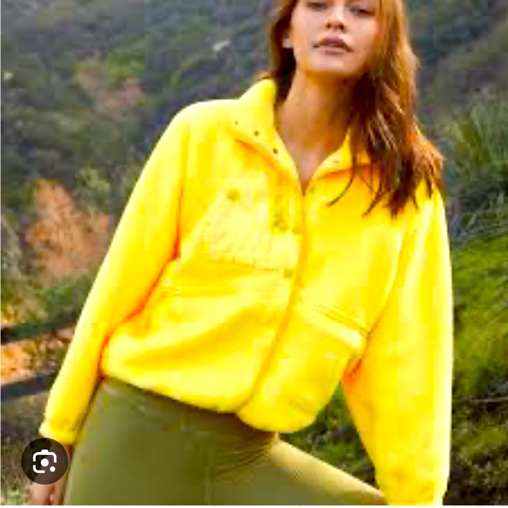 Free People Bright Yellow Jacket